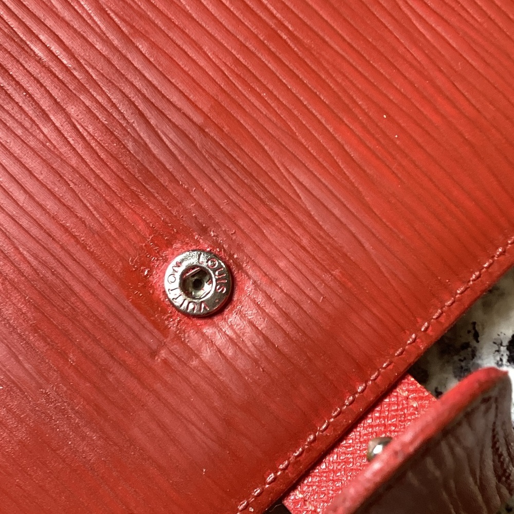 ❤️Louis Vuitton MM Red Epi Leather Medium Ring Agenda Cover Organizer - Picture 9 of 16